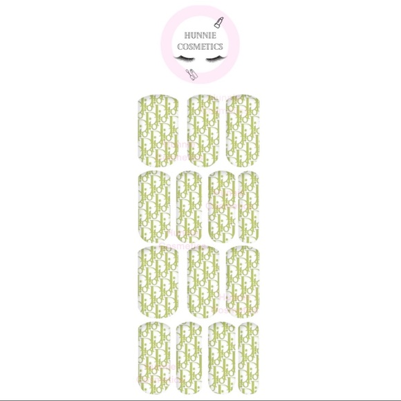Green dior nail decals - Picture 2 of 2